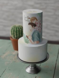 ZA000071H.Fatherhood. Celebration Cakes.2tier0000.front