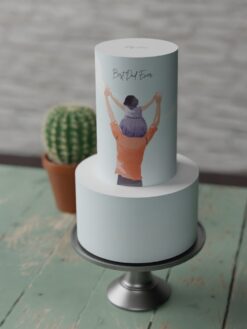 ZA000071T.Fatherhood. Celebration Cakes.2tier0000.front