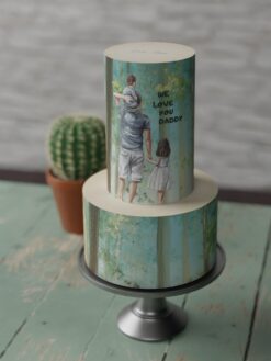 ZA000071U.Fatherhood. Celebration Cakes.2tier0000.front