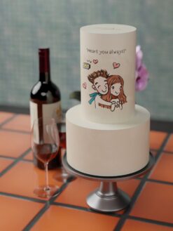 ZA000088Z.Amore. Celebration Cakes.2tier0000.front
