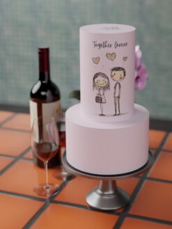 ZA000100W.Amore. Celebration Cakes.2tier0000.front