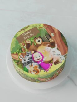 Tiny Tots - 69 Cake | Masha and the Bear Cake for Birthdays & Celebrations