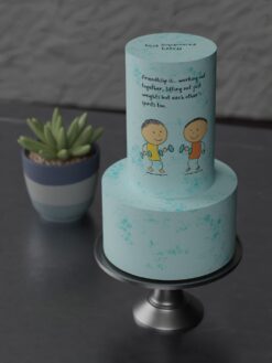 ZAT00107U.celebration.2Tier.cake.Friendship.series0000.front