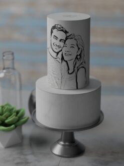 ZAT00001D.celebration.2tier.cake.Charcoal.series0000.front