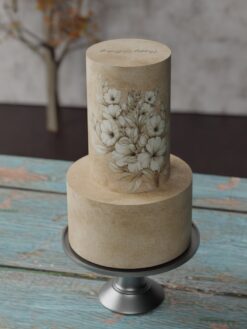 ZAT00033G.celebration.2tier.cake.Vintage Charm.series0000.front