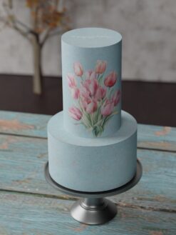 ZAT00033K.celebration.2tier.cake.Vintage Charm.series0000.front
