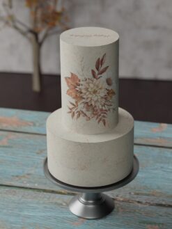ZAT00033L.celebration.2tier.cake.Vintage Charm.series0000.front