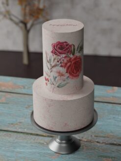 ZAT00033N.celebration.2tier.cake.Vintage Charm.series0000.front