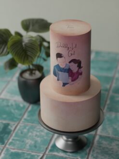 ZAT00044C.celebration.2tier.cake.Daddy_s Lil Girl.series0000.front