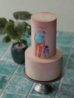 ZAT00044D.celebration.2tier.cake.Daddy_s Lil Girl.series0000.front