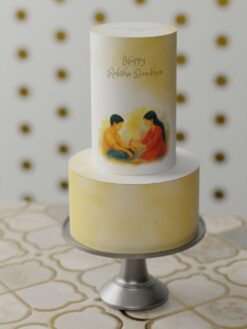 ZAT00079O.celebration.2tier.cake.Rakshabandhan.series0000.front