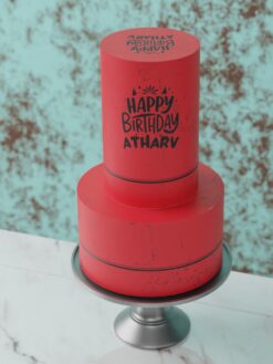 ZAT00109A.celebration.2tier.cake.FontAstic.series0000.front