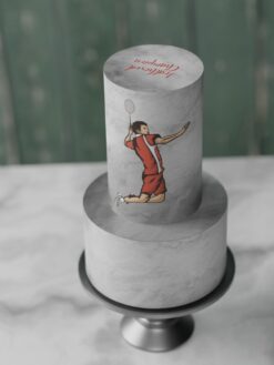 ZBT00083B.celebration.2tier.cake.Badminton.series0000.front