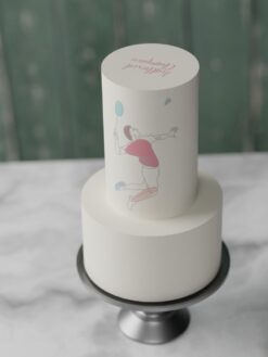 ZBT00083C.celebration.2tier.cake.Badminton.series0000.front