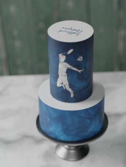 ZBT00083D.celebration.2tier.cake.Badminton.series0000.front