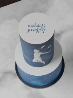 ZBT00083D.celebration.2tier.cake.Badminton.series0000.top