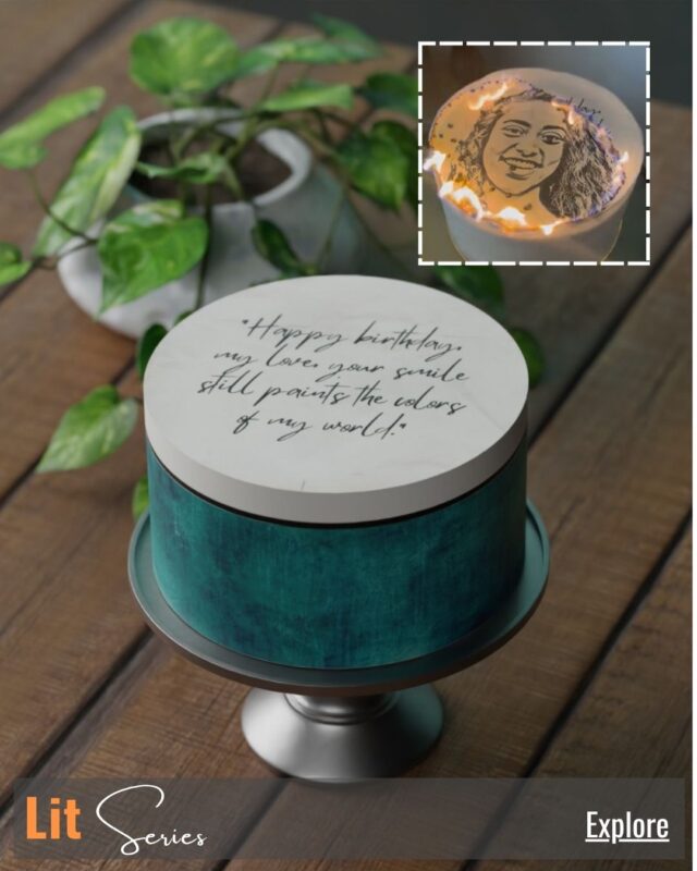 Lit Cake Website Home image