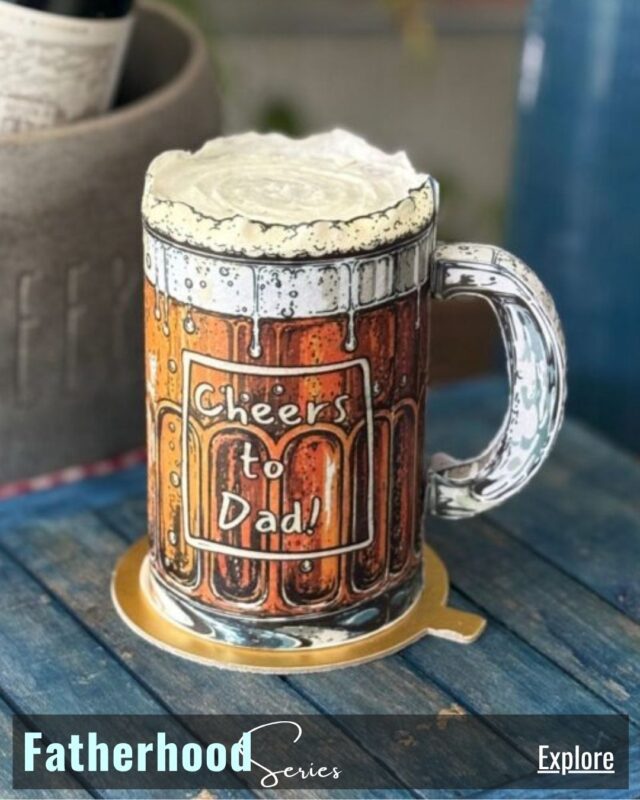 Beer Mug theme cake